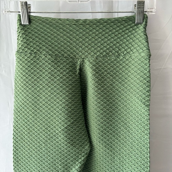 Booty by Brabants Croco Legging Olive Green size OS - Picture 5 of 8